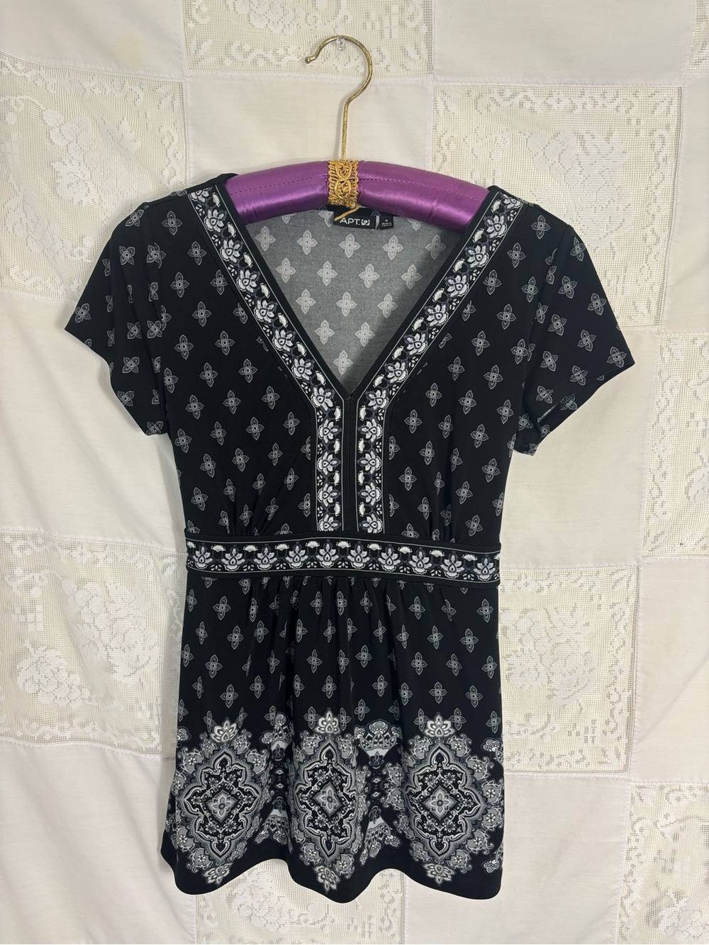 Y2K Short‎ Sleeve Tie Waist Whimsigoth Boho Fairy Grunge Babydoll Top Size S-L